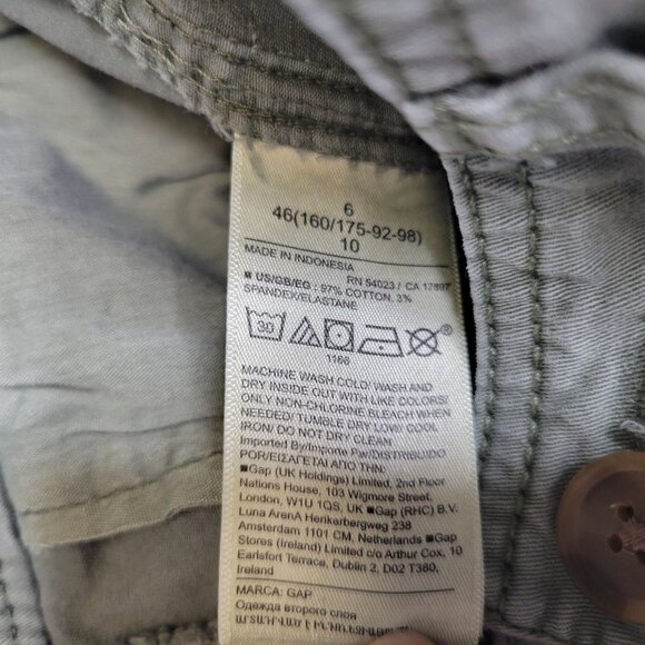 Gap Women's Size 6 Pants Girlfriend Khaki Green - Picture 5 of 5